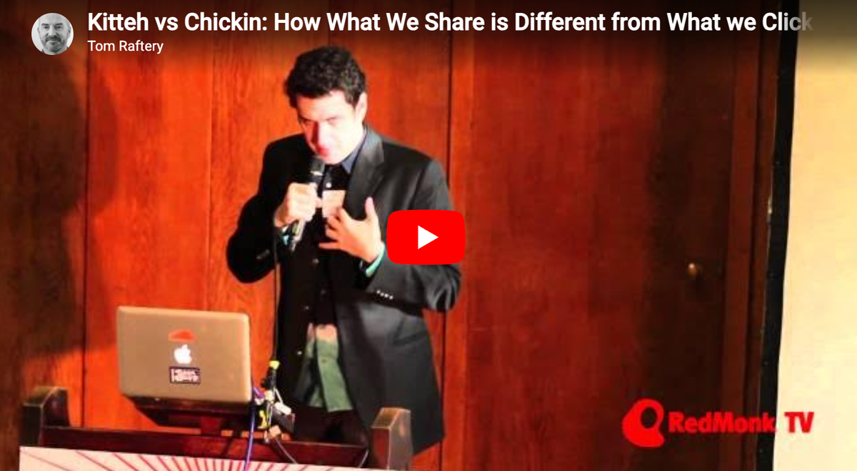Authenticity online - not necessary, perhaps essential or Kitteh vs Chickin