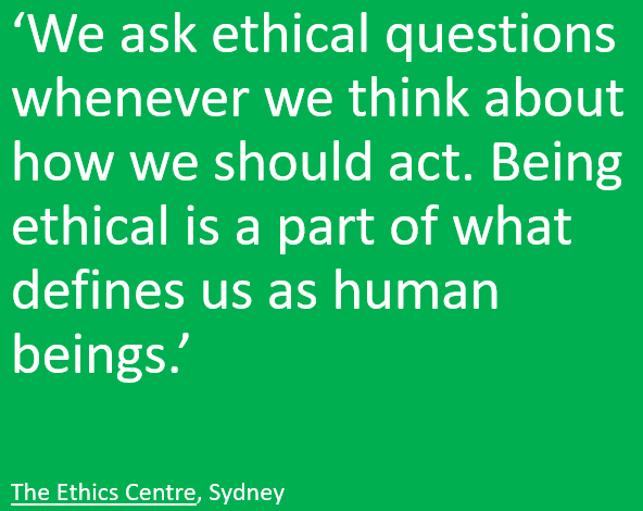Some thoughts on digital and data Ethics