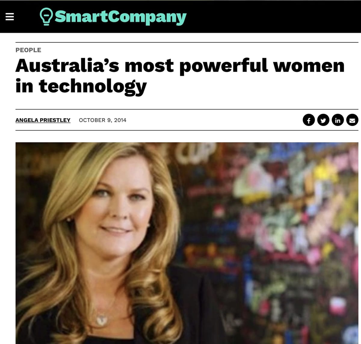 Top women in technology 2014
